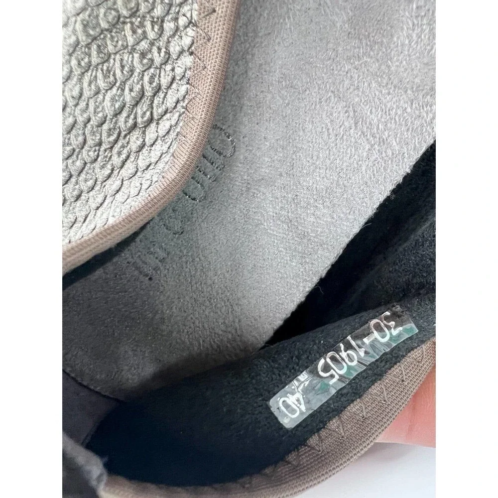 Itti & Otto Low Wedges Comfort Silver Loafer Shoes Women's Size 40 EU